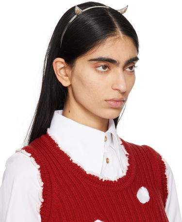 Бижута Vivienne Westwood Vivienne Westwood Horn Alice Headband Металик | 6703000Q-02P468-, 1