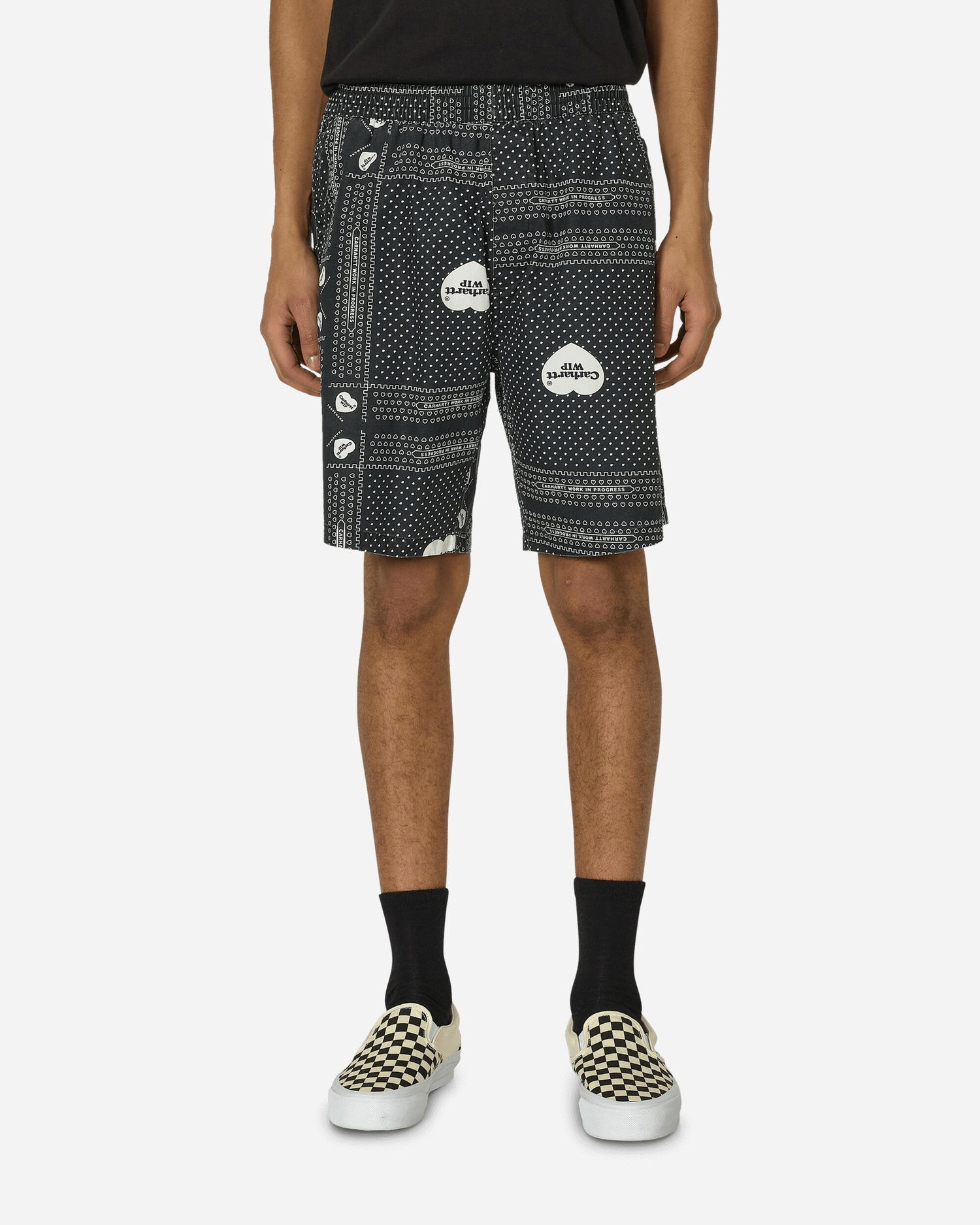 Къси панталони Carhartt WIP Heart Bandana Shorts Черно | I033076.24MXX, 1