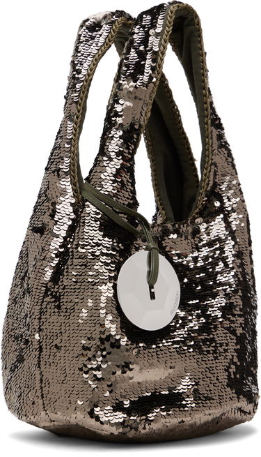 Дамска чанта JW Anderson JW Anderson Mini Sequin Shopper Bag Зелено | HB0728-FA0230, 3