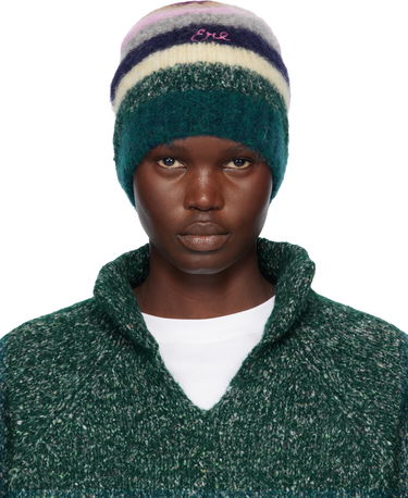 Шапка ERL Striped Alpaca Mohair Beanie Многоцветен | ERL11K112, 0