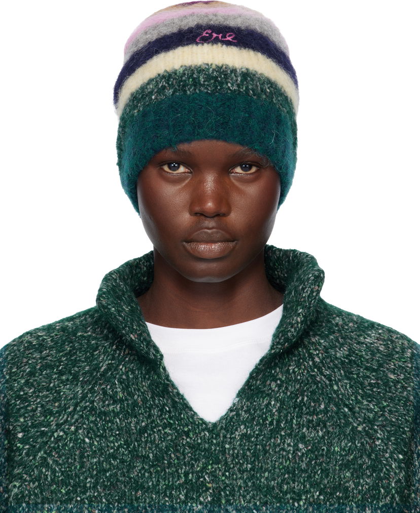 Шапка ERL Striped Alpaca Mohair Beanie Многоцветен | ERL11K112