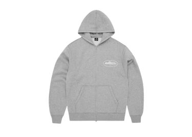 Суитчър Corteiz Corteiz Island Puff Print Zip Hoodie Сиво | COR7, 0
