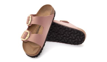 Кецове и обувки Birkenstock Arizona Big Buckle Nubuck Leather Sandals Розово | 1023963, 3