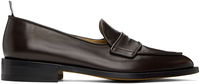 Thom Browne Vitello Calf Leather Varsity Penny Loafers