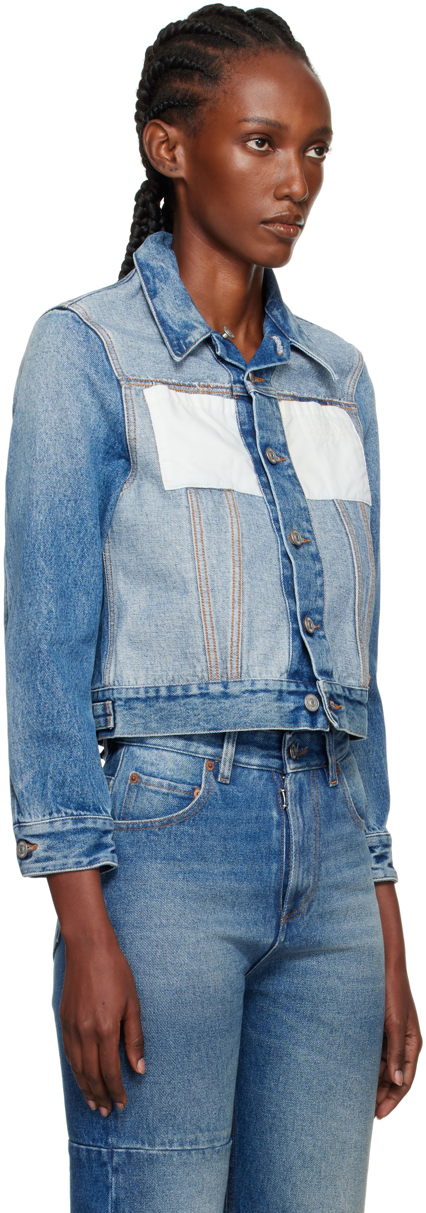 Яке Maison Margiela MM6 Maison Margiela Reversed Denim Jacket Синьо | S52AM0328 M30018, 1
