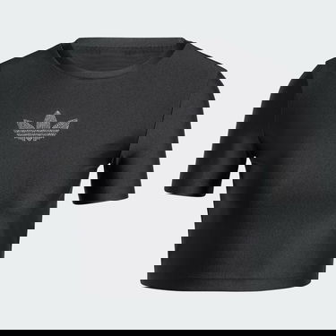 Тениска adidas Performance Rhinestone Trefoil T-shirt Черно | IW5681, 2