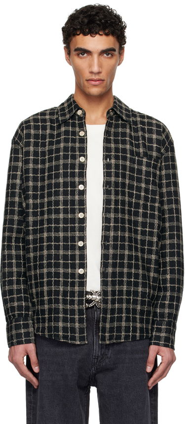 Риза OUR LEGACY Our Legacy Above Grid Check Shirt Черно | M2252ABF, 0
