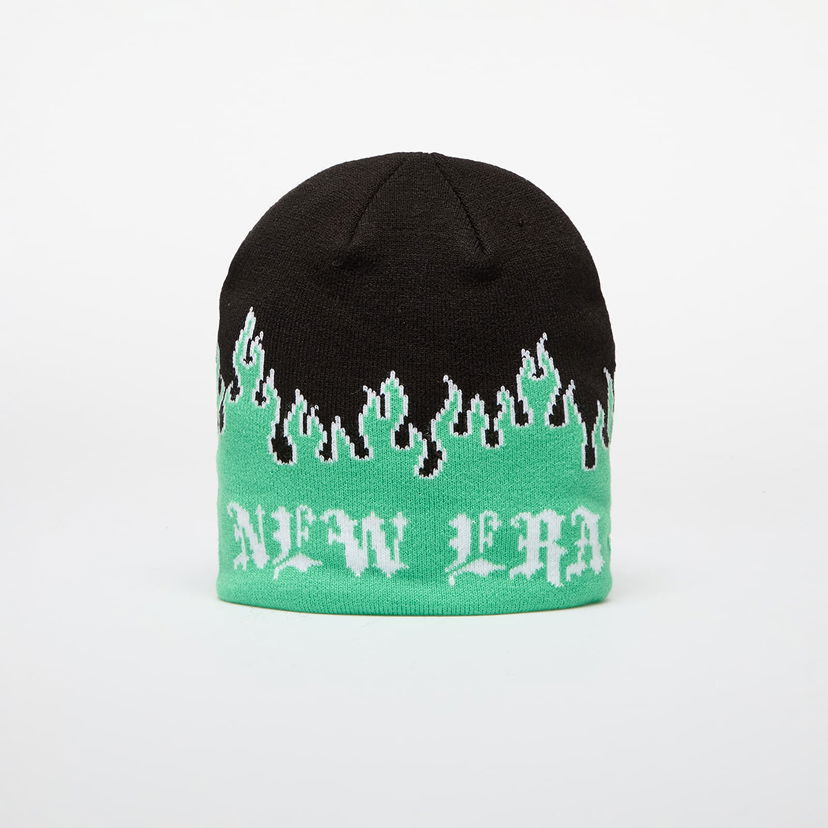 Шапка New Era Knit Thin Flame Skull Knit Island Green Universal Зелено | 60565453