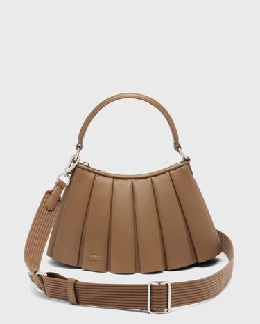 Чанта през рамо Lacoste Lenglen Pleated Shoulder Bag Кафяво | NU5011DP-T15, 0