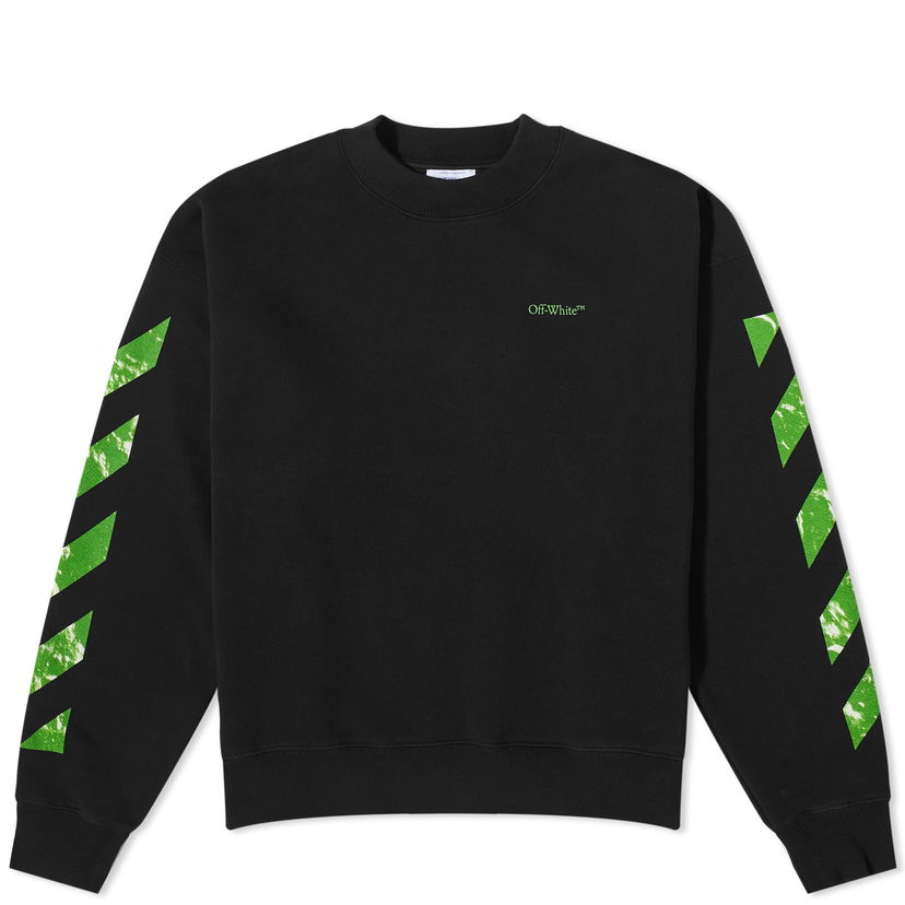 Суитчър Off-White Moon Arrow Crew Sweat Черно | OMBA054F23FLE0081050