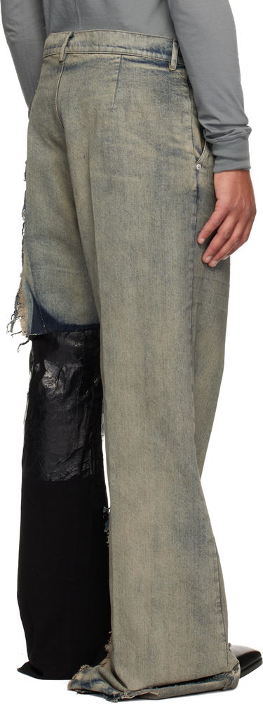 Дънки Rick Owens Concordians Joris Distressed Patchwork Wide-Leg Jeans Многоцветен | RR02E1308 DWG769, 2