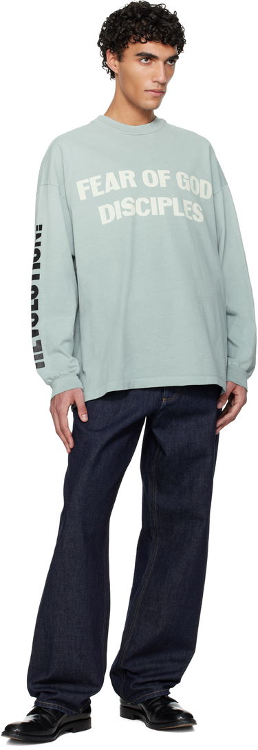 Тениска Fear of God Fear of God 'Disciple' Relaxed Long Sleeve T-shirt Тюркоазено | FG25FW10-10404HWJ-974, 3