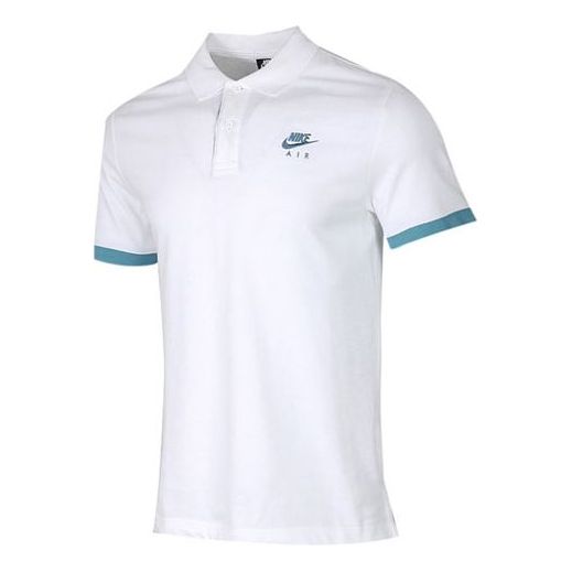 Поло тениска Nike Air Colorblock Short Sleeve Polo Бяло | CW5248-100