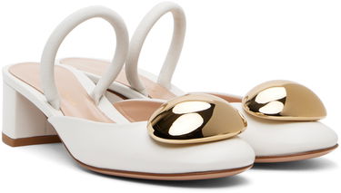 Кецове и обувки Gianvito Rossi Sphera 45 Slingback Pumps Бяло | G95456.45RIC.NXF, 3