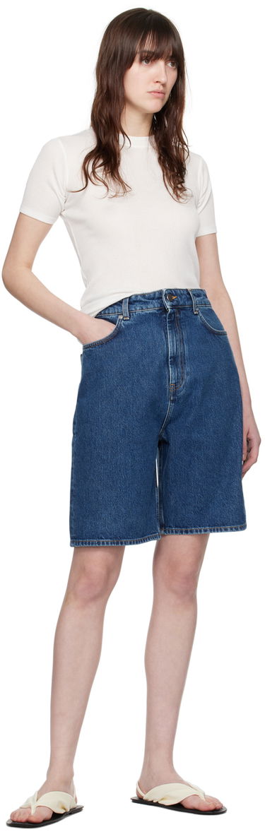 Къси панталони Loulou de Saison Loulou de Saison Isu Denim Shorts Синьо | ISU, 3