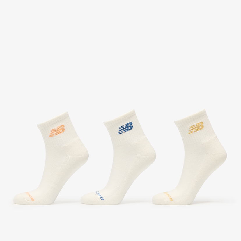 Чорапи New Balance New Balance Everyday Ankle Socks 3-Pack Бяло | LAS51303SST