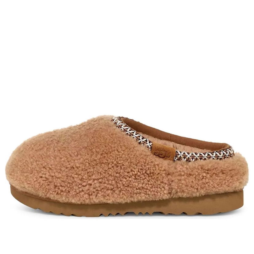 Кецове и обувки UGG Tasman Maxi Curly Slipper 'Chestnut' Бежово | 1158256K-CHE