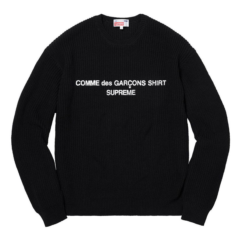 Пуловер Supreme Comme des Garcons Shirt Sweater Черно | SUP-FW18-403