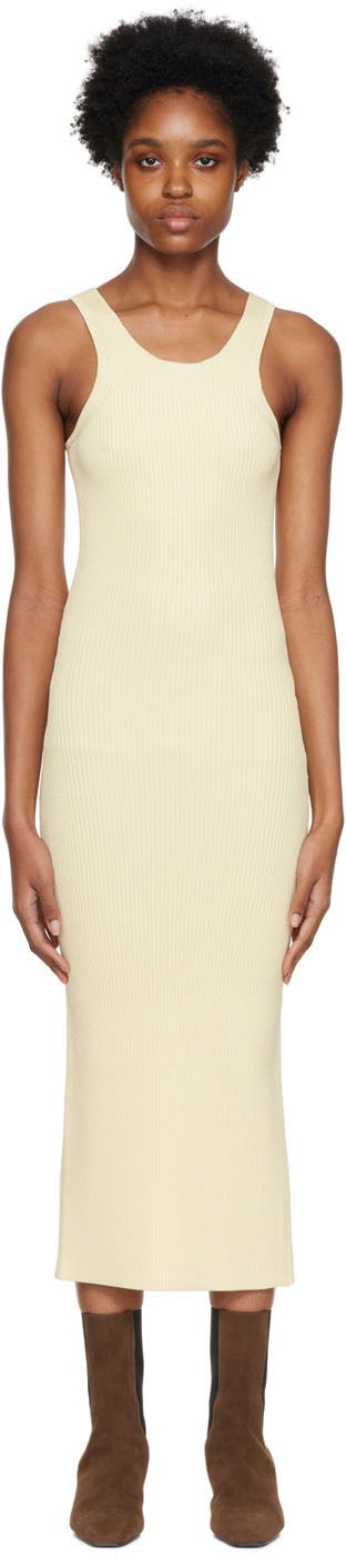 Pокля TOTEME Curved Compact Midi Dress Жълто | 223-669-320, 0