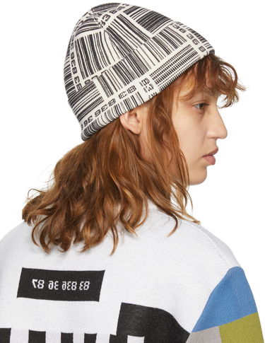 Шапка VETEMENTS VTMNTS Barcode Monogram Beanie Бежово | VL12KN800W, 2