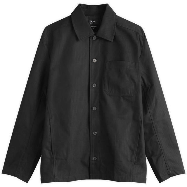 Men's Jeffray Herringbone Cotton Shirt Jacket