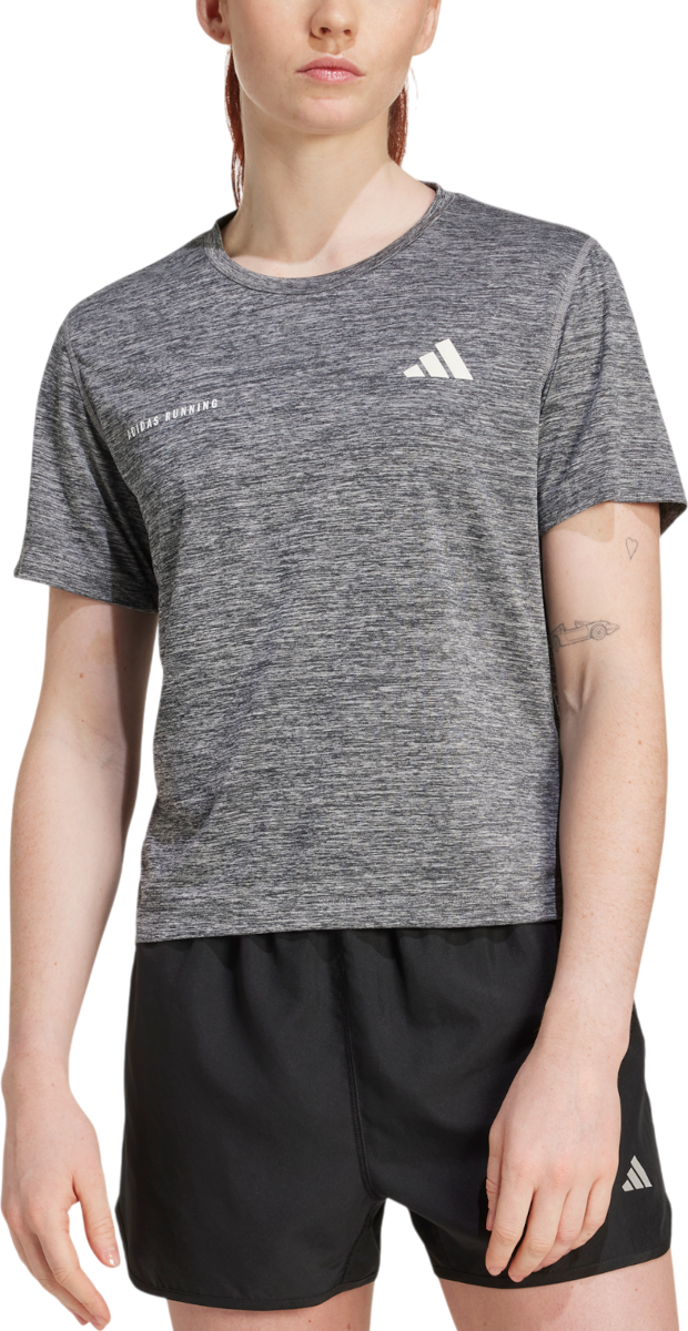 Тениска adidas Originals Own the Run Melange T-Shirt Сиво | jl8722, 0