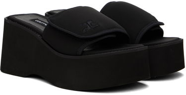 Кецове и обувки Courrèges Scuba Wave Platform Sandals Черно | 124SSD007NE0005, 3