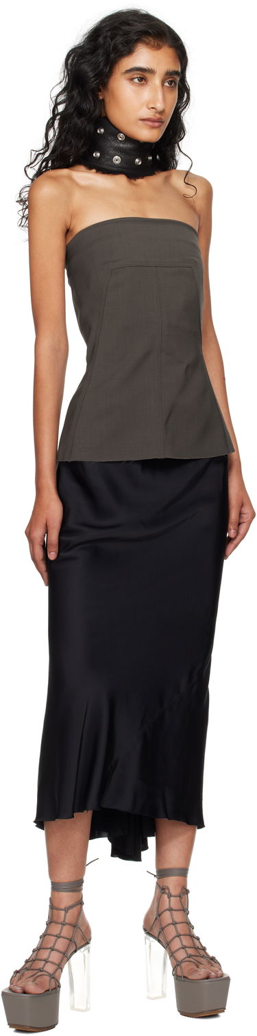 Пола Rick Owens Rick Owens Concordians A-Line Bias Midi Skirt Черно | RP02E4343 SCH, 3