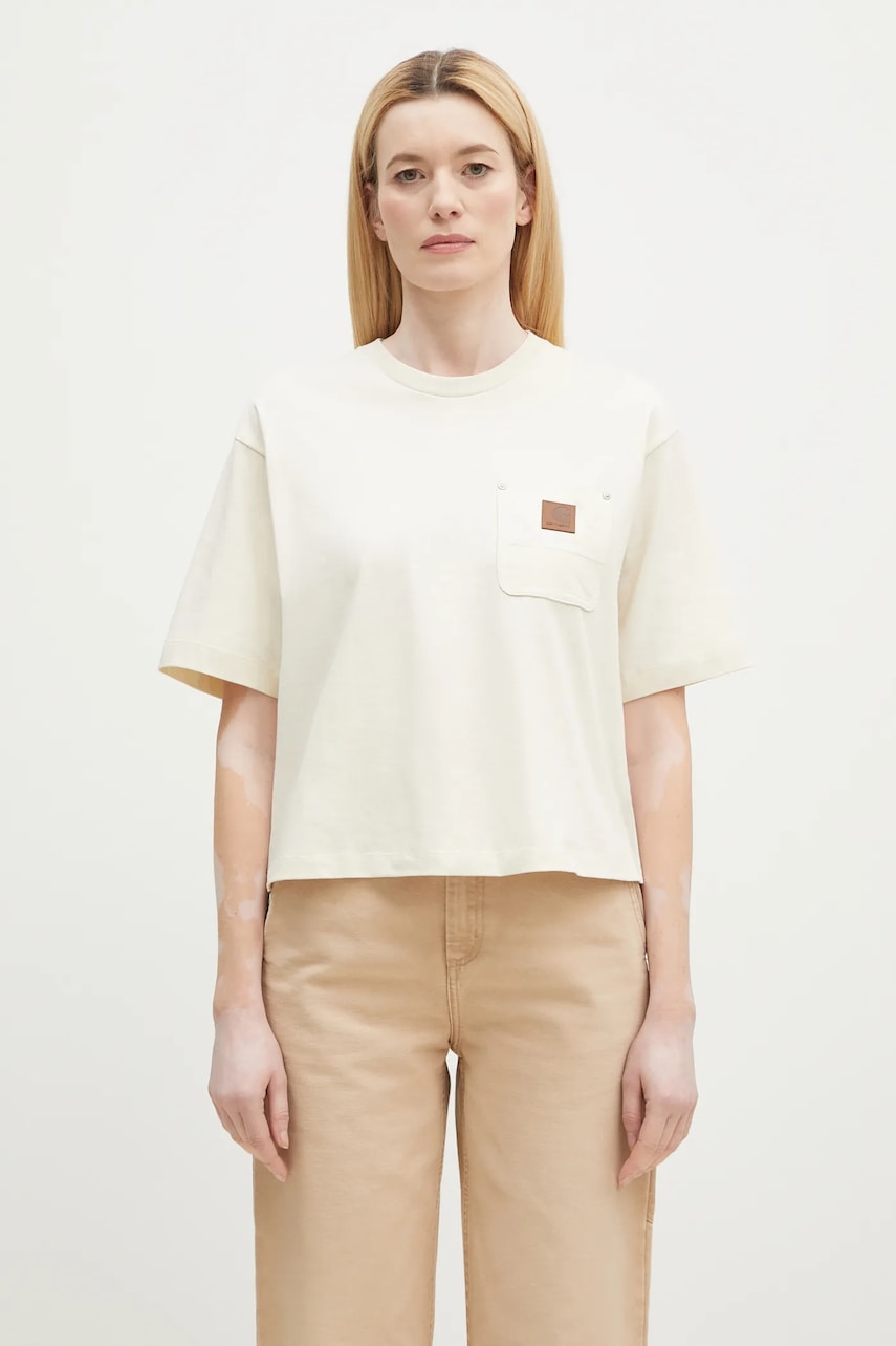 Тениска Carhartt WIP Eldon Pocket T-Shirt Бяло | I034376.05XX, 0