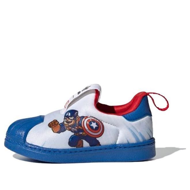 Кецове и обувки adidas Originals Marvel x Superstar 360 'Captain America' Бяло | FX4882, 0