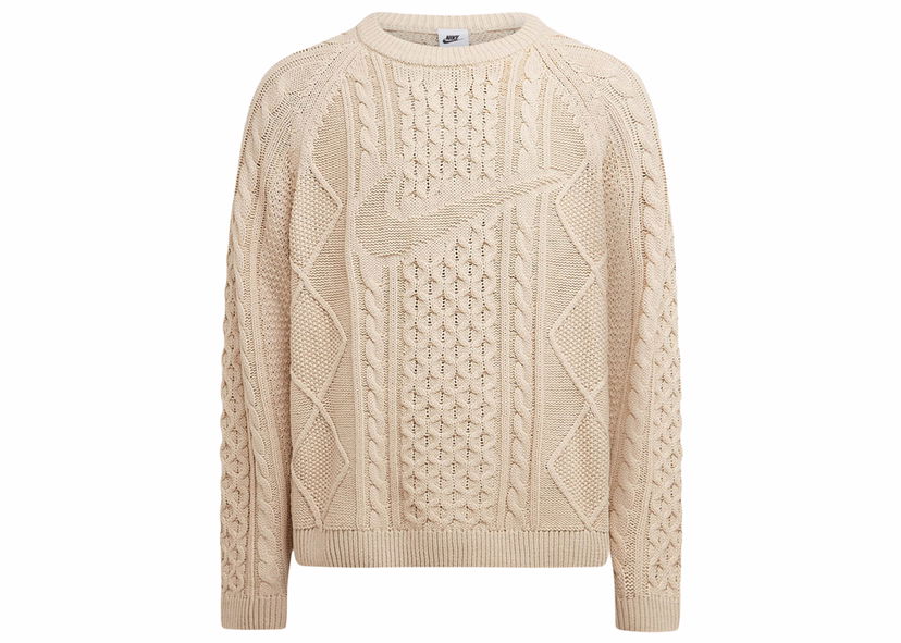 Пуловер Nike Life Cable Knit Sweater Rattan Бежово | DQ5177-206