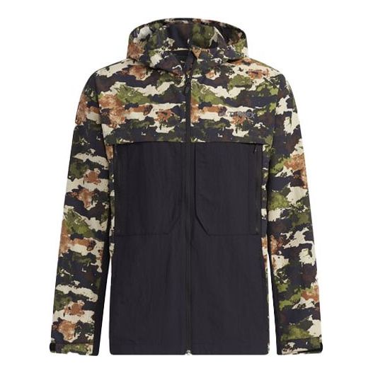 Ветровка adidas Performance Terrex Festiv Camouflage Splicing Hooded Outdoor Jacket Многоцветен | GN7594