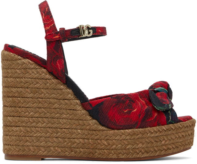 Dolce&Gabbana Cava MM Lolita Wedge Heeled Sandals