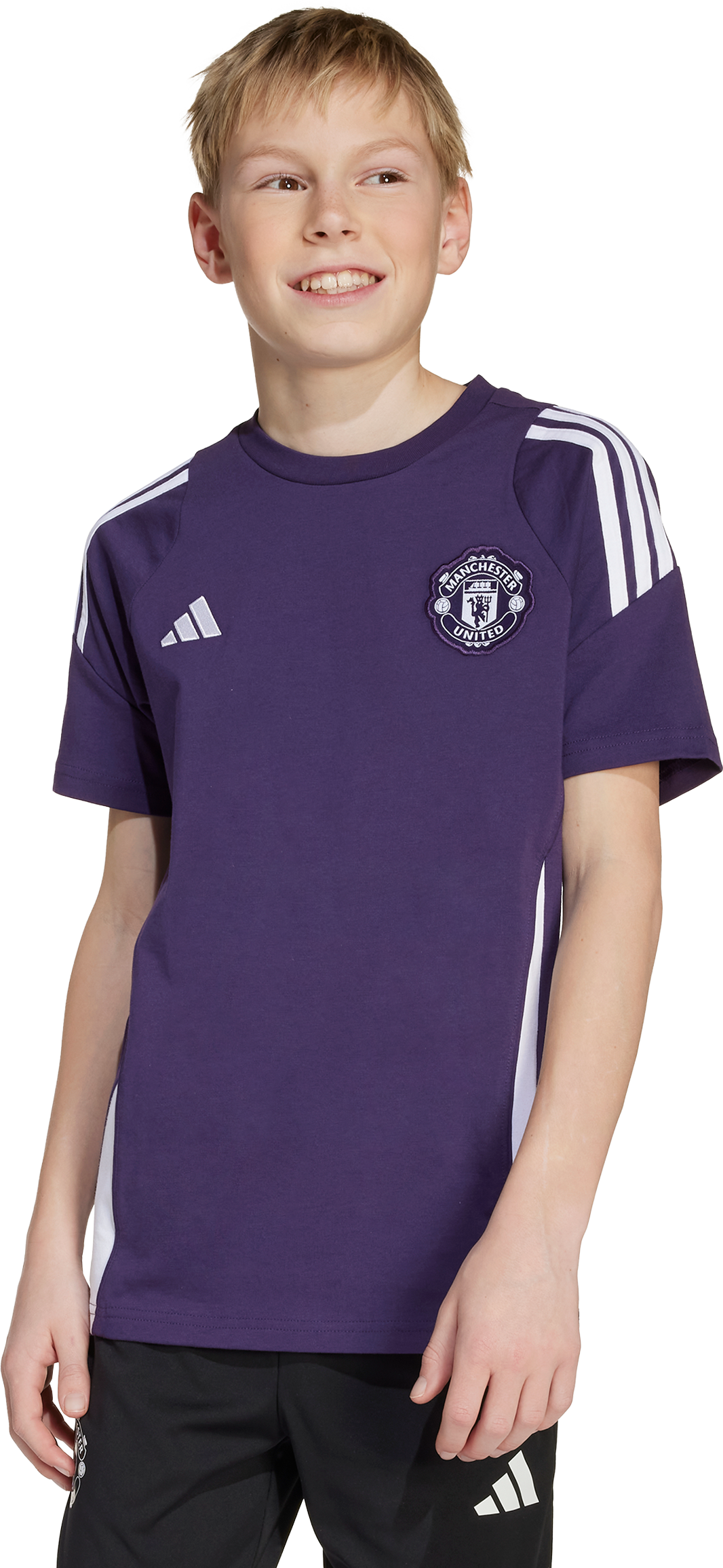Тениска adidas Originals Manchester United T-Shirt 2025/26 Лилаво | jp3099, 1