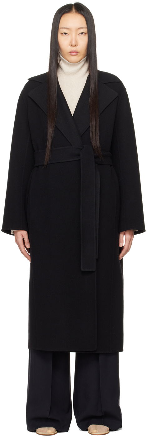 Палта The Row Black Malika Coat Черно | 5210-W1911, 0