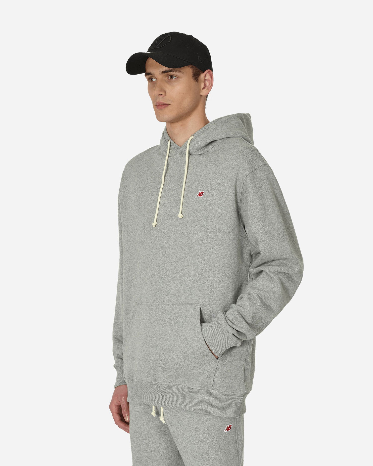 Суитчър New Balance Hoodie Made in USA Сиво | MT21540_AG, 1