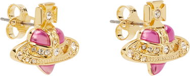 Обеци Vivienne Westwood Diamante Heart Orb Stud Earrings Металик | 6201033K-02R927-, 1