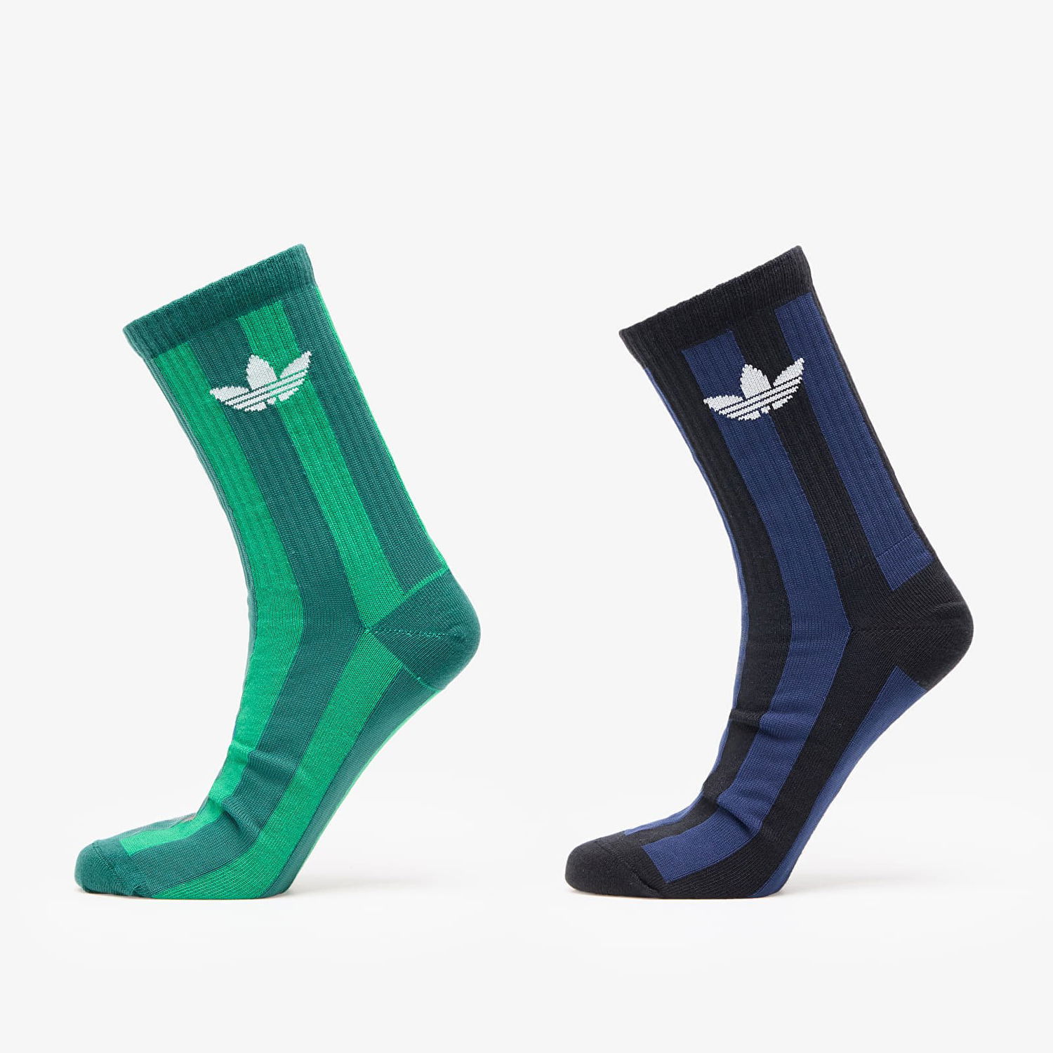 Чорапи adidas Originals Striped Crew Socks 2-Pack Зелено | JW7984, 0