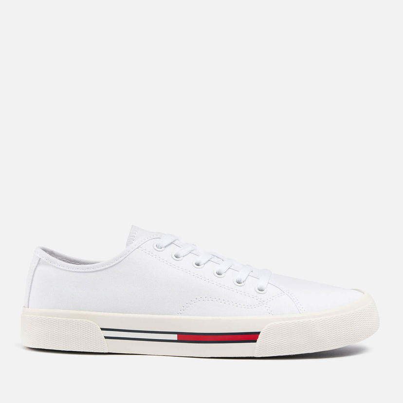 Облекло Tommy Hilfiger Tommy Jeans Women's Low Top Canvas Trainers - UK 3 Синьо | EN0EN020850K4