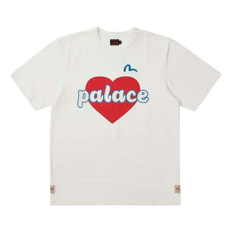 Тениска Palace Collaboration Graphic Print T-Shirt Бяло | P24EVES003