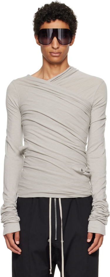 Тениска Rick Owens Rick Owens Concordians Hollywood Banana Long Sleeve T-Shirt Сиво | RU02E1262 JR, 0
