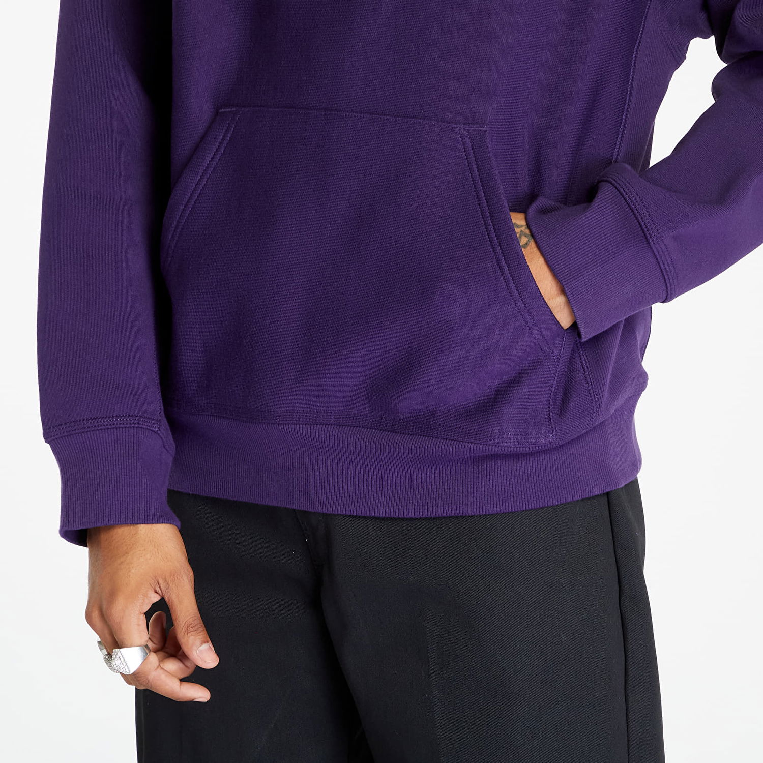 Суитчър Carhartt WIP Hooded American Script Sweat Cassis Лилаво | I028279.1N8XX, 1