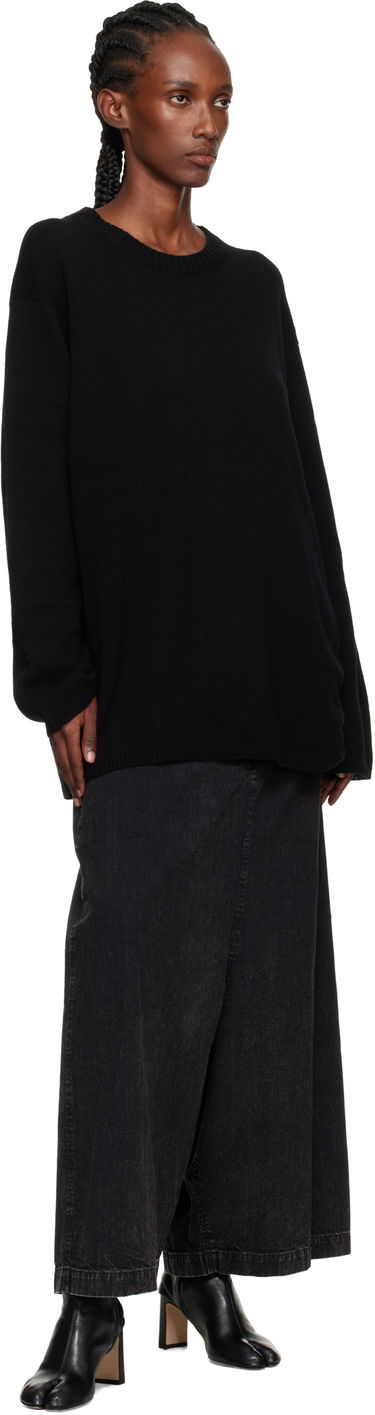 Пуловер Yohji Yamamoto YOHJI YAMAMOTO String Round Neck Sweater Черно | HL-K04-184, 3