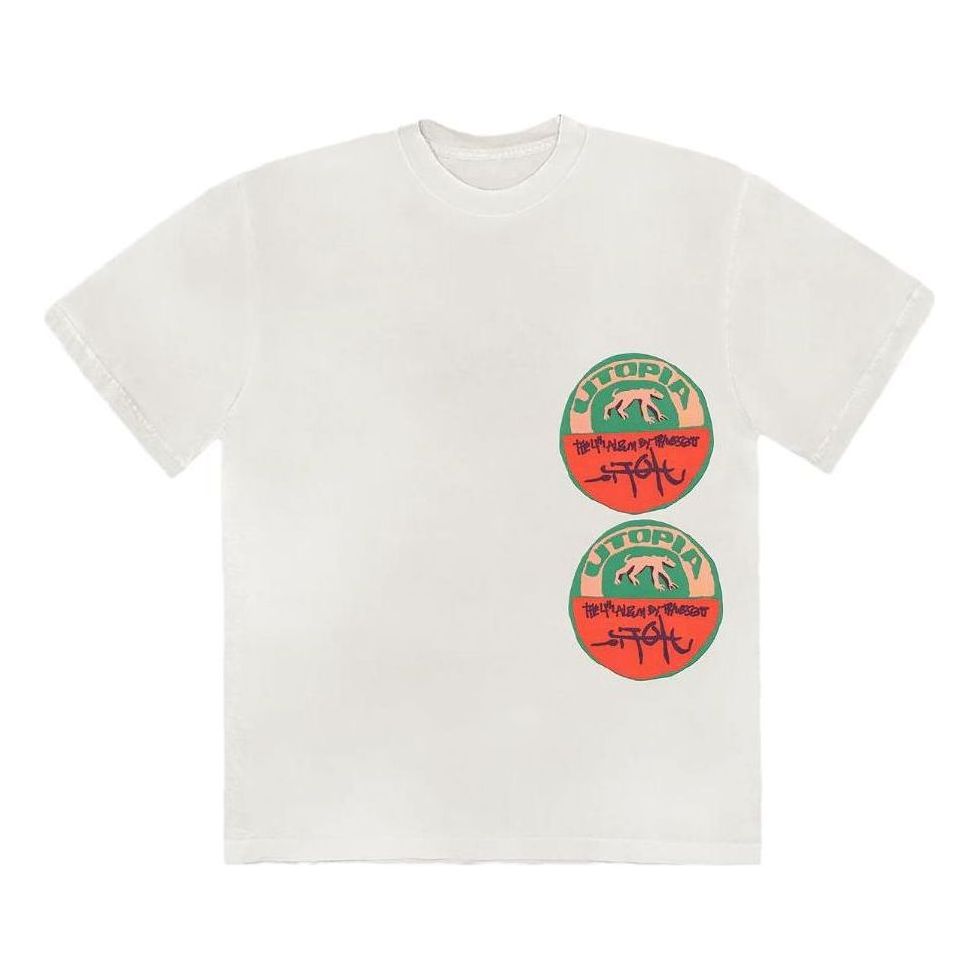 Тениска Cactus Jack by Travis Scott Travis Scott UTOPIA Graphic T-Shirt Бяло | TSUT-BS08, 0