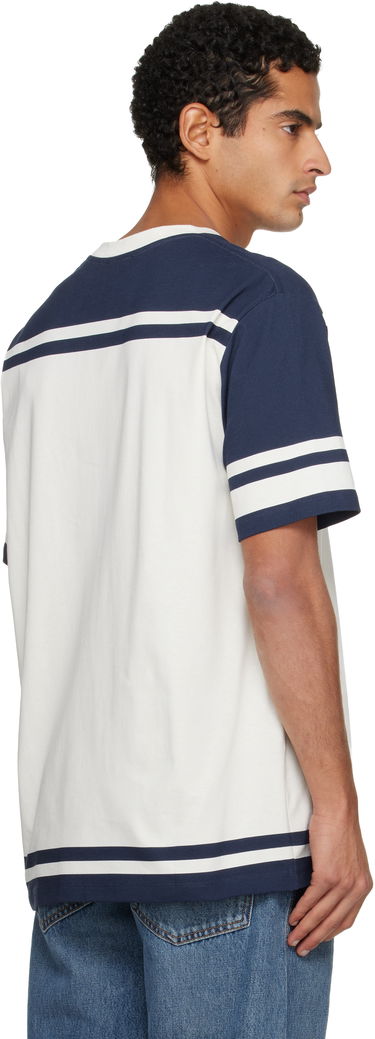 Тениска Balmain Varsity Balmain Crest Print T-shirt Тъмно синьо | FH1EG155GE96, 2