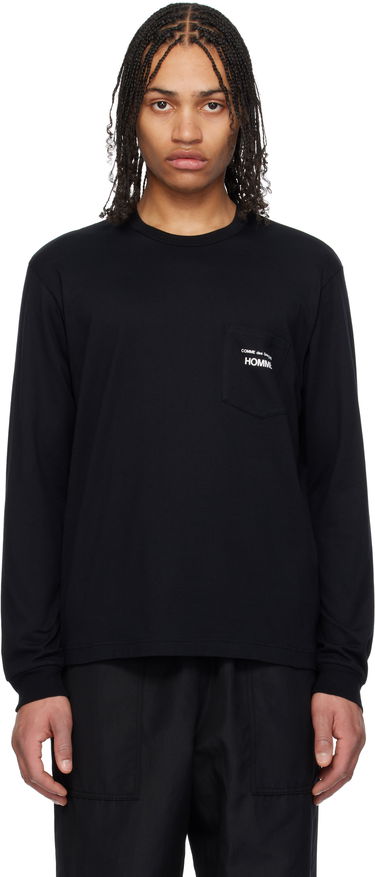 Тениска Comme des Garçons Pocket Long Sleeve T-Shirt Homme Черно | HO-T102-051, 0
