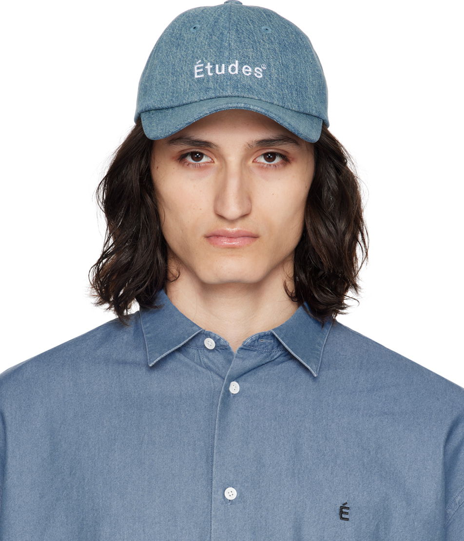 Шапка с козирка Études Études Booster Denim Baseball Cap Синьо | E24MM900C00542, 0