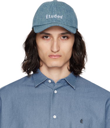 Шапка с козирка Études Études Booster Denim Baseball Cap Синьо | E24MM900C00542, 0