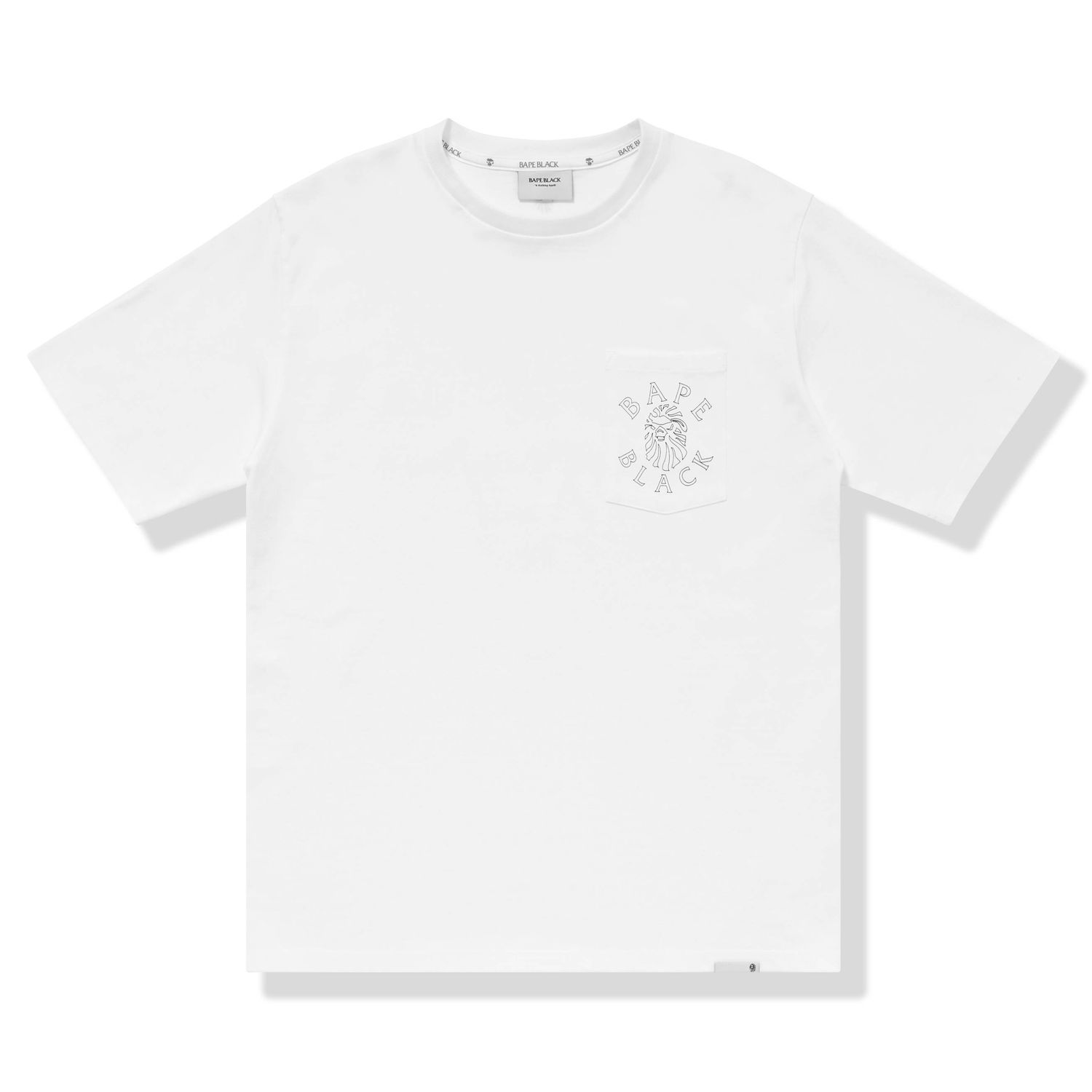 Тениска BAPE BAPE BLACK Logo Pocket Tee White Бяло | 1I20-109-006 WH, 0