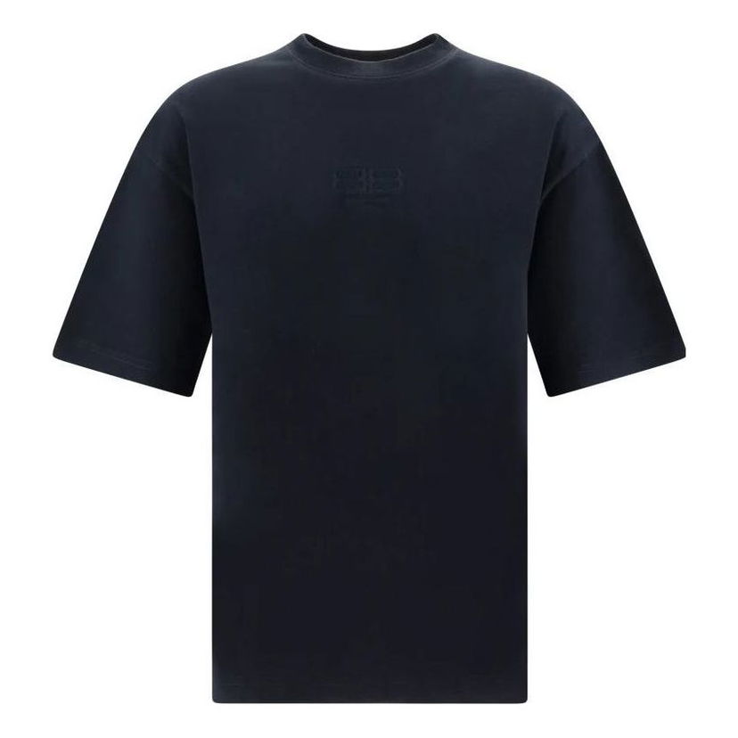 Тениска Balenciaga BB Icon Medium Fit T-Shirt Тъмно синьо | 612966TMVG78190